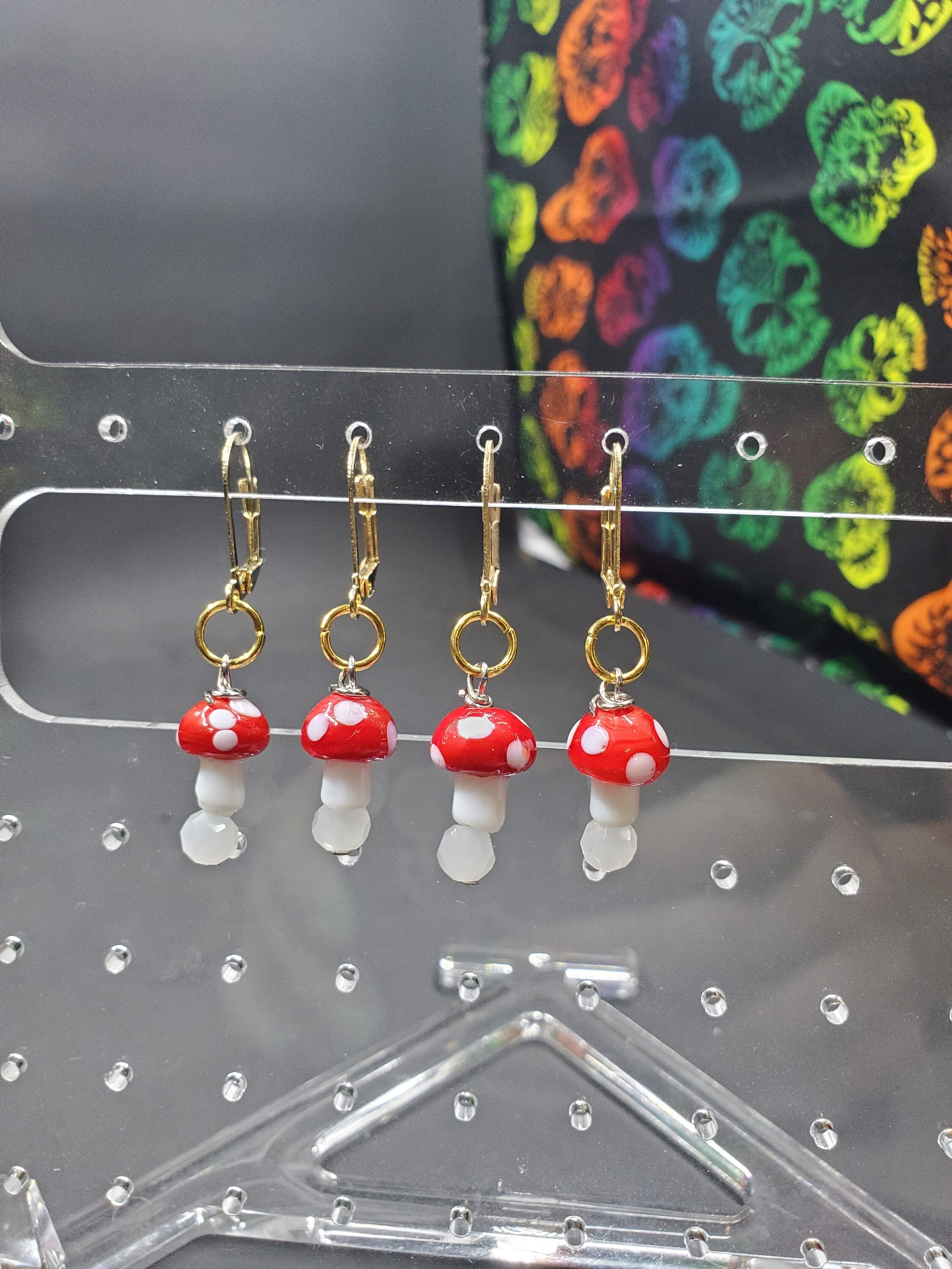 Baby Shrooms Stitch Markers - Set of 4