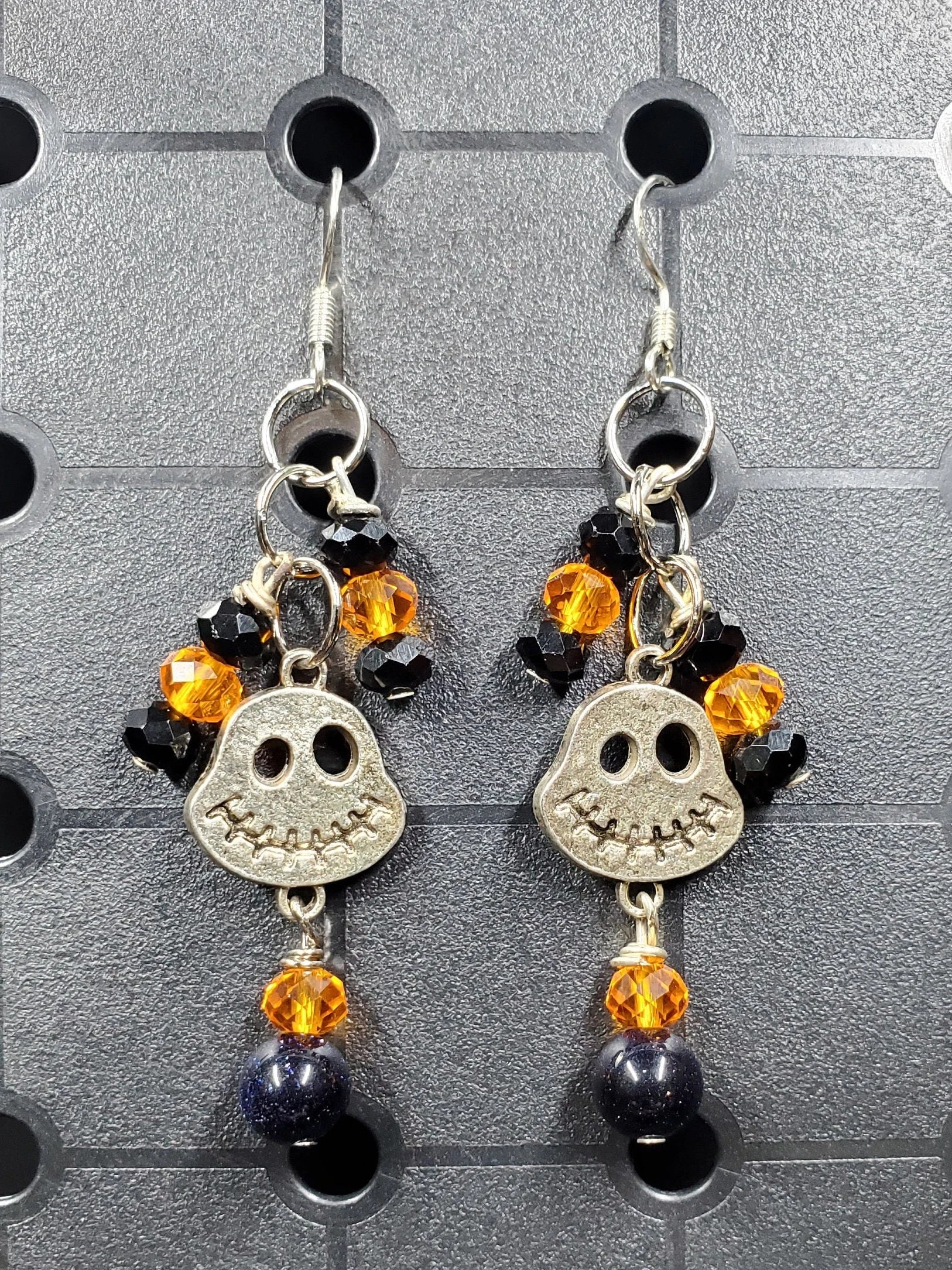 Spooky Ghosts Triple - Earrings - (.925 ss hooks)