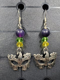 Mardi Gra Full Mask - Earrings - (.925 SS hooks)
