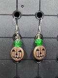Copper Tiny Pumpkins - Earrings - (.925 Sterling Silver Hooks)