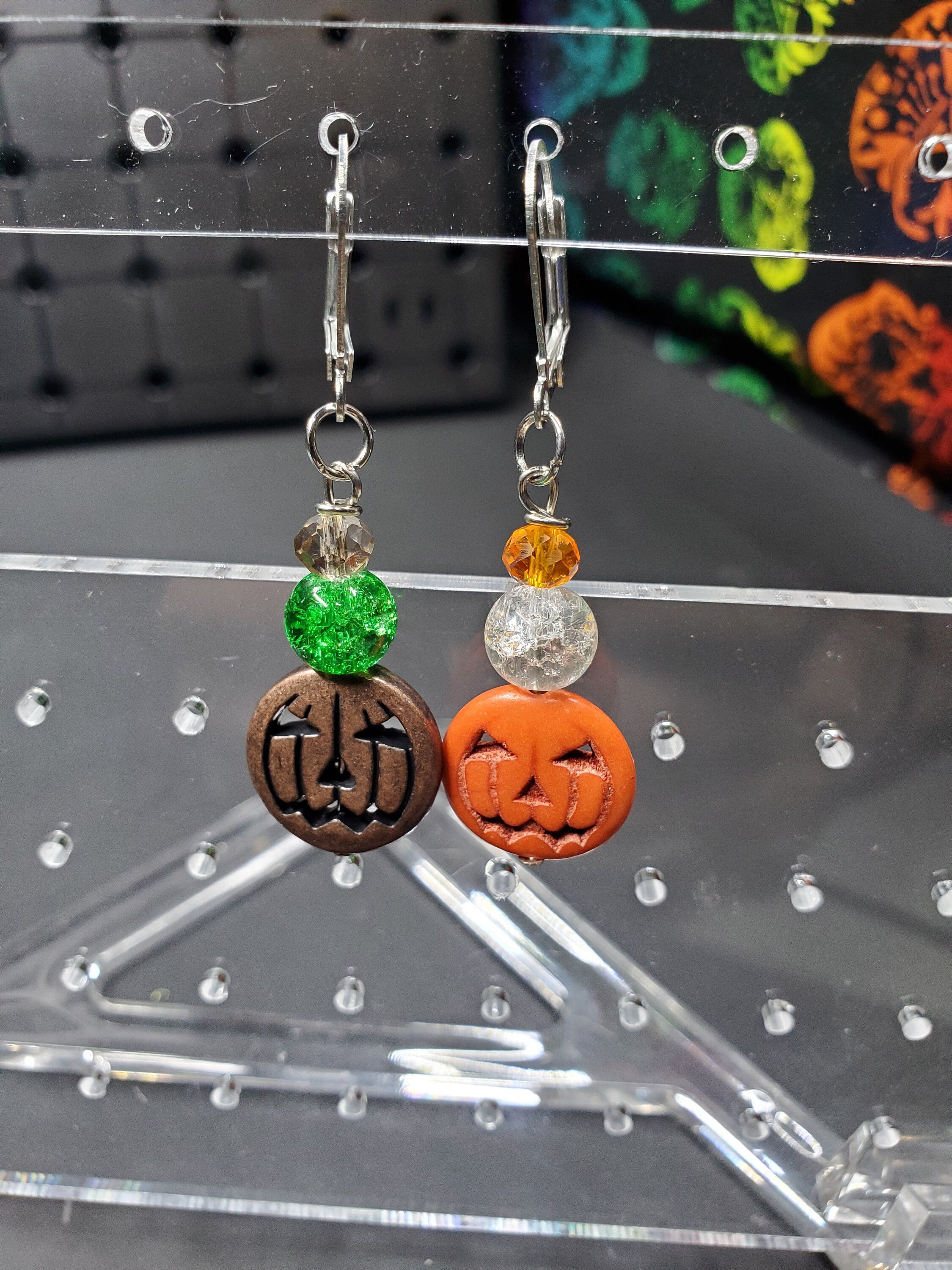 Spooky Pumpkins - Stitch Markers - Set of 2