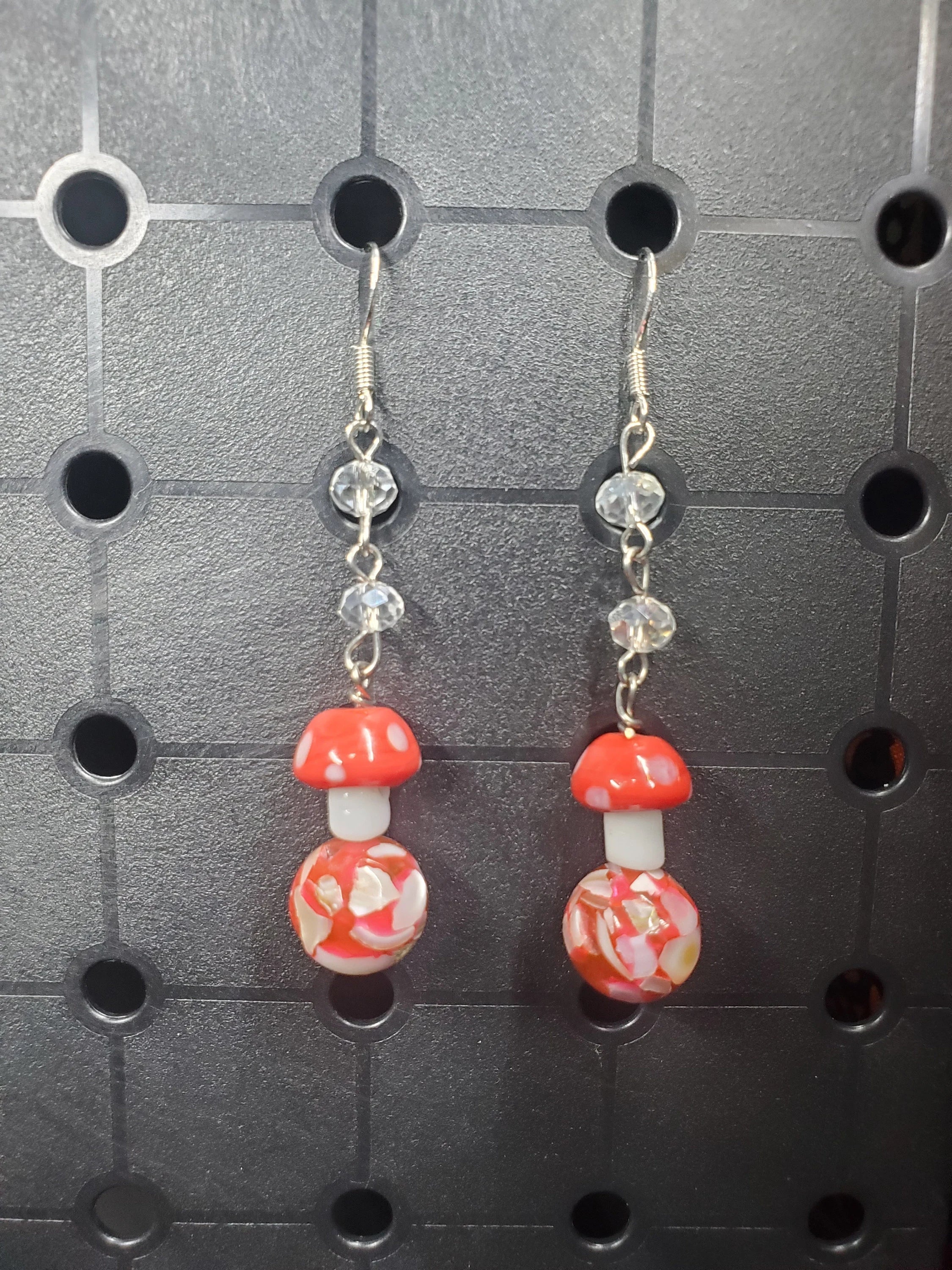 A Mushy World - Earrings - (.925 Sterling Silver Hooks)